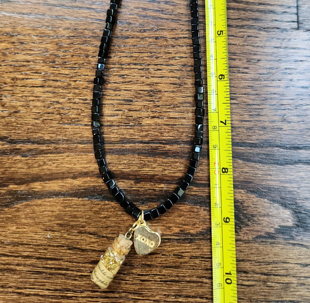 💛XOXO Handcasted Smarties Heart Charm & Pixie Dust Necklace -One Of A Kind🧚‍♀️ - Picture 8 of 15
